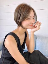 アエレ アヴェダ ゆめが丘ソラトス店(aere AVEDA)&nbsp;センターパート前髪×ショート×似合わせカラー[ゆめが丘]