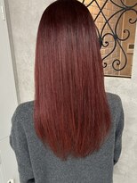 ルノン フィージュ(LUNON fieju)&nbsp;ボルドーカラー/ケアブリーチ/韓国/ハイトーン/ロングヘア