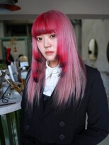 クペウ ローウェン(cope'u ROWEN)&nbsp;渋谷/ウルフカット  デザインカラー ルーツカラー エンドカラー