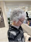 シルバーヘアパーマ