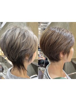 バランスよく抜け感のある"ラフショート"～しっとりまとめる"コンパクトショート"まで幅広いStyleを提供★