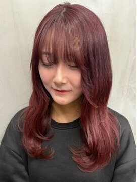 ナンバーウルス 名駅店(N° ulus) 【number ulus】ワンブリーチ×ピンクブラウン