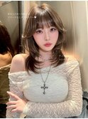 ★ミディアムレイヤー ハッシュカット フェイスレイヤー