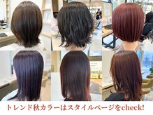 トレンド秋カラーはスタイルページをcheck!