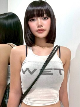 ヴィヴィー 福岡天神店(VIVIE) 顎下4センチタッセルボブ×縮毛矯正