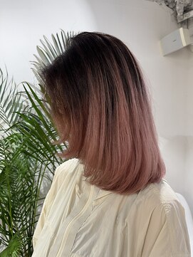 ヘアースタジオ ゼン(hair studio Zen) ピンクグラデーションカラー