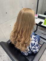 パヌポン(PANUPON)&nbsp;ダブルカラーケアブリーチハイライトベージュバレイヤージュ