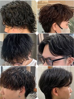 【お洒落なMen'sが集まるサロン】今人気の《ナチュラルパーマ/シャドウパーマ》で忙しい朝もさっとキマる！