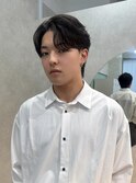 毛流れセンターパート