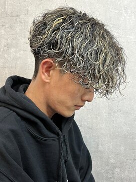 エルマーク 大宮(L-MARK) バレイヤージュ/ダブルカラー/メンズ/ブリーチ/ミルクティー