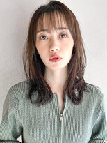 リヤン 表参道(lyann) 前髪うる艶髪ダークブルーデジタルパーマワンホンレイヤー★!