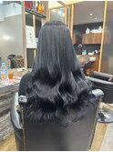 Hブルーブラックネイビーシールエクステブリーチカラー