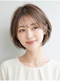 大人ショート　白髪ぼかし　白髪染め　ハイライト　40代50代60