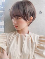 ミーク(meak) 前髪ありの丸みショート/小顔カット/大人可愛い