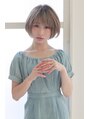 バグズ ヘアデザイン 桔梗が丘店(Baguz HAIR DESIGN)&nbsp;キュートな透明感あふれるスタイル。丸みのある可愛さ満点ボブ