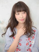 ザッツ 平井店(ZA'S) ゆるウェーブ×ぱっつん前髪×アッシュベージュ