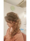 無造作ヘアアレンジ/サイドダウン