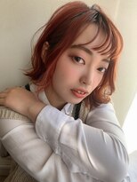 ボタニウム バイ アールサロン(BOTANIUM by RrSALON)&nbsp;オレンジベージュ☆外ハネボブ☆AMU