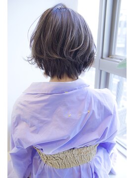 アリエ(Allie) 【Allie】ラベンダーベージュ×コンパクトショートボブカールver