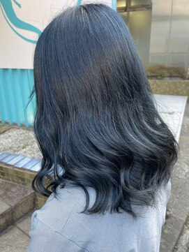 ヘアーメイクオズ(hair make O/S) 《kaito》韓国風 ネイビーカラー☆