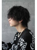 前髪長めマッシュ ウルフ