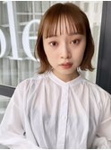 【ショートバング】ほつれウェーブ　ボブ