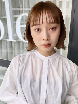 バイオレット 表参道店(Violet) 【ショートバング】ほつれウェーブ　ボブ