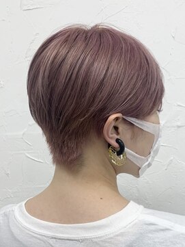 プライズ 表参道原宿店(prize) ピンクベージュハンサムショート刈り上げ女子ダブルカラー