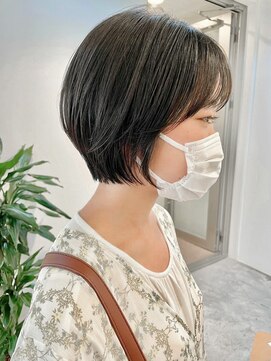 フィルムス 銀座(FILMS) レイヤーカット/デザインカラー/ウェットヘア/オリーブベージュ/