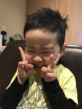 ヘアサロンアンドヘアメイクディー(hair salon hair make D) 仙台D キッズ子供カット×眉毛カット×ポケモンキャラstyle