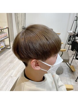 クレスト 近江八幡店(CREST) マッシュツーブロックメンズパーママッシュウルフメンズカット