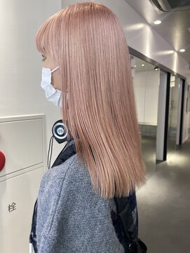 ゲーム 原宿店(GAME) ピンクベージュ/ダブルカラー/ケアブリーチ/髪質改善/原宿