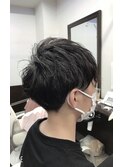 無造作ショートパーマ