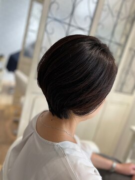 ルシードスタイル グローバルディー 稲毛店(LUCIDO STYLE GLOBAL.D) 大人可愛い前下がりショートボブ丸みショート【稲毛】