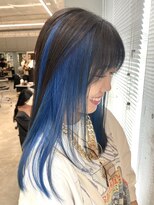 オタクヘア 渋谷(OTAKU HAIR) ブルーインナーカラー[前髪 マチルダボブ インナーグレージュ]