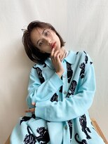 ローウェ 二子玉川(Louwe)&nbsp;ボブ/大人かわいい/フェザーバング/透け感グレージュ