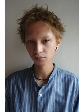 ベル 銀座並木通り店(Belle) お洒落男子必見!刈り上げないメンズハイトーンショート!