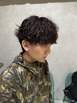 ゼスト リル 新宿(ZEST lill)&nbsp;塩澤太一 シャドウパーマ 無造作パーマ マッシュパーマ 新宿