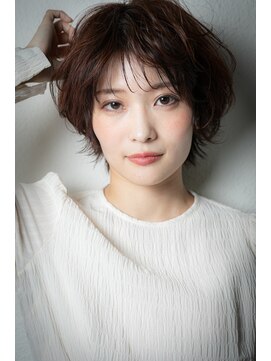 カバーヘア ブリス 川口(COVER HAIR bliss) ウルフカットひし形ショートマッシュパーマv川口20代30代40代