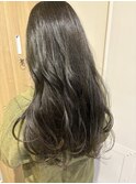 透明感髪質改善ベージュダブルカラーミルクティーグレージュ
