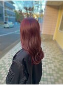 ボルドー/ラベンダー/ピンク/ブリーチなし/艶髪【横井】