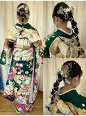 ポニーテールヘアアレンジ