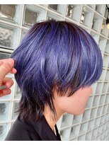 マドラス(MADRAS)&nbsp;ブルーバイオレット×ウルフ