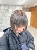 ブリーチなしリタッチ デザインカラー ルーツカラー 透け感