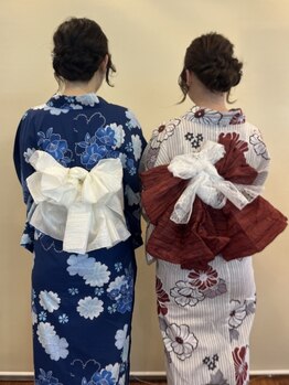 ループ ヘアー(LOOPhair)の写真/お祭りや花火大会、浴衣の着付けはプロの手にお任せ☆浴衣はもちろん、お着物の着付けもOK◎