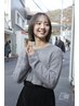 【学割U24】【透明感たっぷり】カット＋透明感デザインカラー ￥8800～