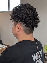 ウィスカーヘアー(whisker hair)&nbsp;オールバック×ハードパーマ