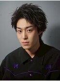 刈り上げないアップバングショート