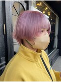 上乃裏ショートボブくびれショートイルミナカラー顔周りレイヤー