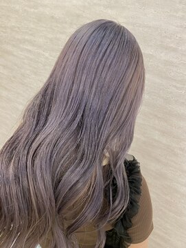 ネウィ 大分中央町店(newi) 透明感ラベンダーグレージュでつくる大人かわいい柔髪ロング